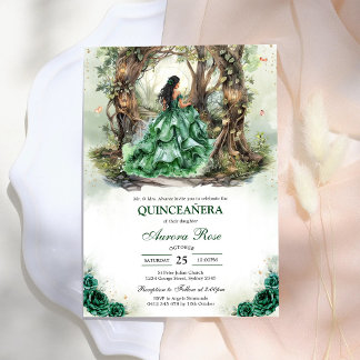Moderne rustikale Quinceanera-Einladung Einladung
