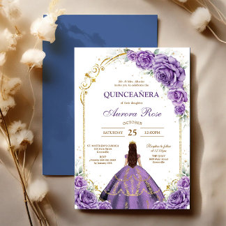Moderne rustikale Quinceanera-Einladung Einladung