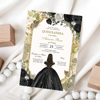 Moderne rustikale Quinceanera-Einladung Einladung