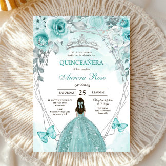 Moderne rustikale Quinceanera-Einladung Einladung