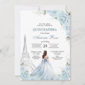 Moderne rustikale Quinceanera-Einladung Einladung (Vorderseite)