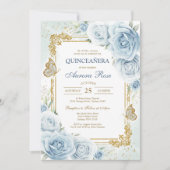 Moderne rustikale Quinceanera-Einladung Einladung (Vorderseite)
