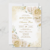 Moderne rustikale Quinceanera-Einladung Einladung (Vorderseite)