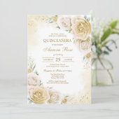 Moderne rustikale Quinceanera-Einladung Einladung (Stehend Vorderseite)