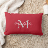 Moderne rustikale rote persönliche Monogramm und N