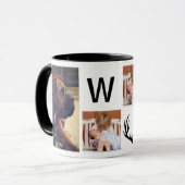Moderne rustikale Rotwild-Geweihe u. 4 Tasse (Vorderseite Links)