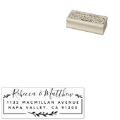 Moderne rustikale Rücksendeadresse für Skripte und Gummistempel (Stempel)