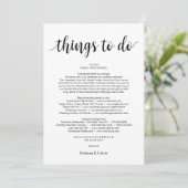 Moderne rustikale, schwarze, Dinge zu tun, Reiseka Programm (Stehend Vorderseite)