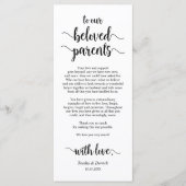 Moderne rustikale, schwarze, Place Einstellung Dan Programm (Vorderseite)