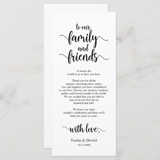 Moderne rustikale, schwarze, Place Einstellung Dan Programm (Vorne/Hinten)