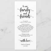 Moderne rustikale, schwarze, Place Einstellung Dan Programm (Vorderseite)