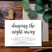 Moderne rustikale, schwarze Schrift, Engagement Pa Einladung