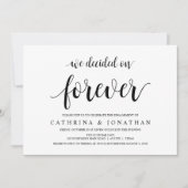 Moderne rustikale, schwarze Schrift, Engagement Pa Einladung (Vorderseite)