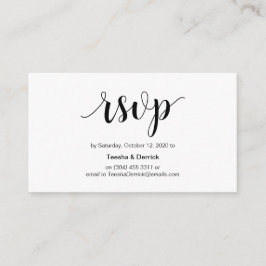 Moderne rustikale, schwarze Schrift, online UAWG Begleitkarte