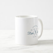 Moderne rustikale Seelandschaftsruder Küstenmarine Kaffeetasse (VorderseiteRechts)