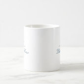Moderne rustikale Seelandschaftsruder Küstenmarine Kaffeetasse (Mittel)