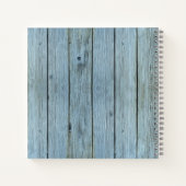 Moderne rustikale Skizze für Waschholz Schriftzeic Notizblock (Rückseite)