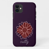 Moderne rustikale Sonnenblume Case-Mate iPhone Hülle (Rückseite)