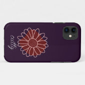 Moderne rustikale Sonnenblume Case-Mate iPhone Hülle (Rückseite (Horizontal))