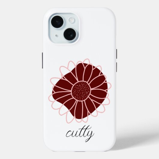 Moderne rustikale Sonnenblume Case-Mate iPhone Hülle (Rückseite)