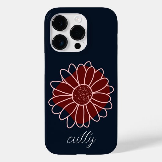 Moderne rustikale Sonnenblume Case-Mate iPhone Hülle (Rückseite)