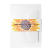 Moderne rustikale Sonnenblume Einladungsbanderole (Vorderseite Beispiel)