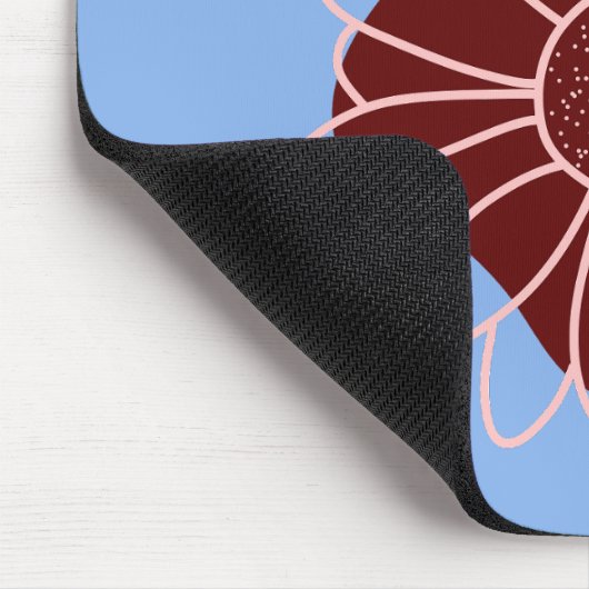 Moderne rustikale Sonnenblume Mousepad (Ecke)