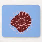 Moderne rustikale Sonnenblume Mousepad (Vorne)