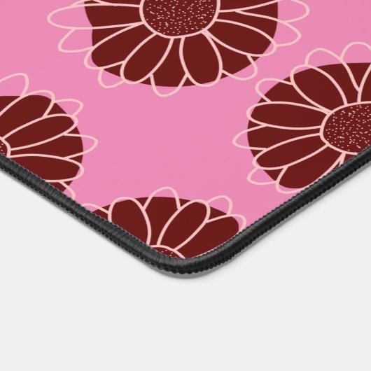 Moderne rustikale Sonnenblume Schreibtischunterlage (Ecke)