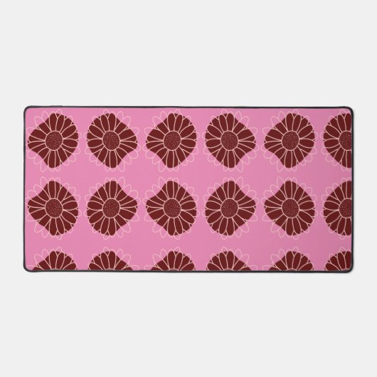 Moderne rustikale Sonnenblume Schreibtischunterlage (Vorderseite)