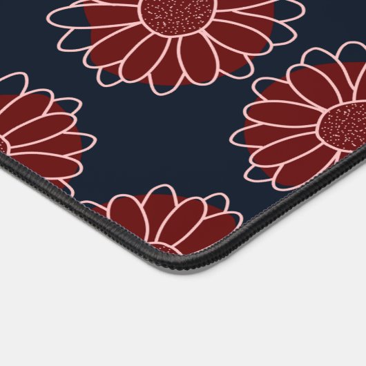 Moderne rustikale Sonnenblume Schreibtischunterlage (Ecke)