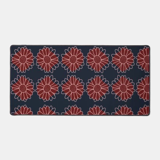 Moderne rustikale Sonnenblume Schreibtischunterlage (Vorderseite)