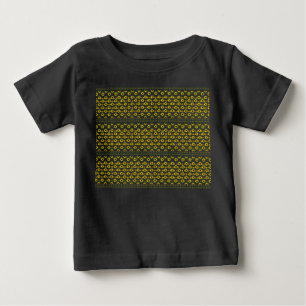 Moderne rustikale Sonnenblumenmuster Baby T-shirt
