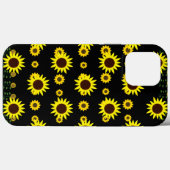 Moderne rustikale Sonnenblumenmuster Case-Mate iPhone Hülle (Rückseite (Horizontal))