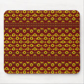 Moderne rustikale Sonnenblumenmuster Mousepad (Vorne)