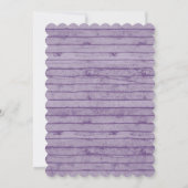 Moderne Rustikale Spitzen-Girls Kinderdusche Einla Einladung (Rückseite)