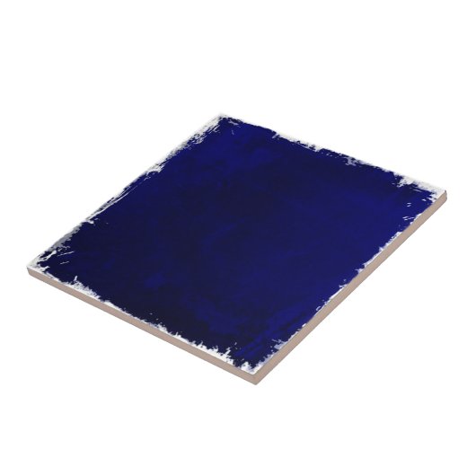 Moderne rustikale Strandküste Blue Ocean Fliese (Seite)