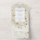 Moderne, rustikale Trockenmahlzeiten All In One Einladung (Innen Boden)