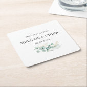 Moderne rustikale Typografie Custom Boho Geschenke Rechteckiger Pappuntersetzer (angewinkelt)