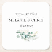 Moderne rustikale Typografie Custom Boho Geschenke Rechteckiger Pappuntersetzer (Vorderseite)