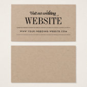 Moderne rustikale Typografie Hochzeitswebsite (Vorne & Hinten)