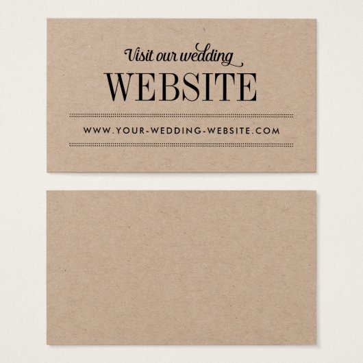 Moderne rustikale Typografie Hochzeitswebsite (Vorne & Hinten)