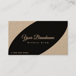Moderne rustikale Vintage Schwarzweißfarbe Visitenkarte