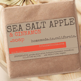 Moderne rustikale Vintage Seifenverpackung