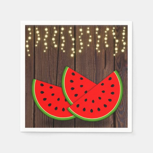 Moderne Rustikale Wassermelone Kinderdusche Serviette (Vorderseite)