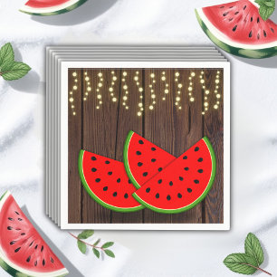 Moderne Rustikale Wassermelone Kinderdusche Serviette