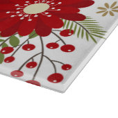 moderne rustikale Weihnachtszeit-Blume Schneidebrett (Ecke)
