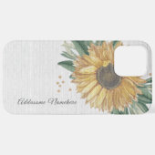 Moderne rustikale weiße Elfenbeinblume iPhone Hülle (Rückseite (Horizontal))