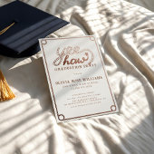 Moderne Rustikale Western Foto Graduation Party Einladung