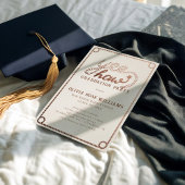 Moderne Rustikale Western Foto Graduation Party Einladung